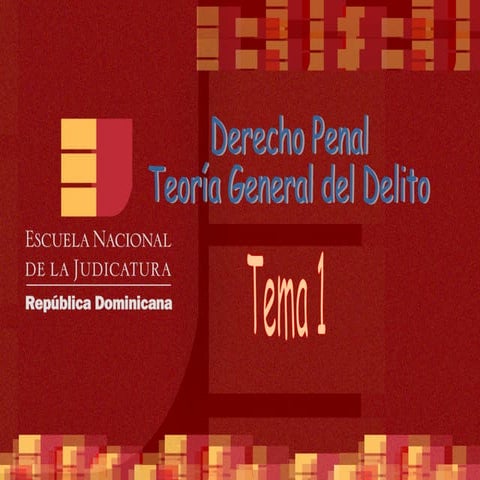 ENJ-300 Tema I: Derecho Penal