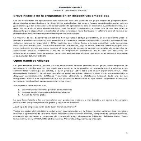 Android de la A a la Z - Unidad 1