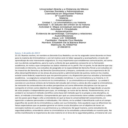 Unidad 1. la criminalística y su historia