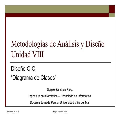 Unidad 10 Mad Diagrama De Clases