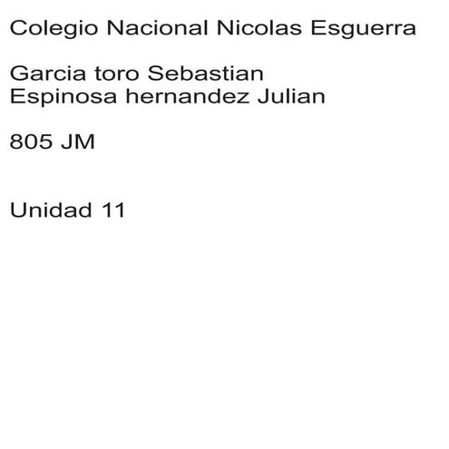 Unidad 11