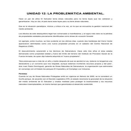 Unidad 12  la problemática ambiental