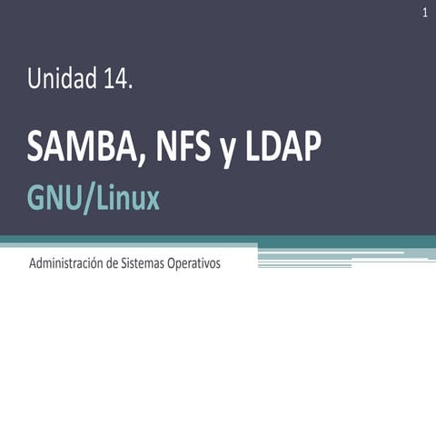 Unidad 14 - SAMBA, NFS y LDAP