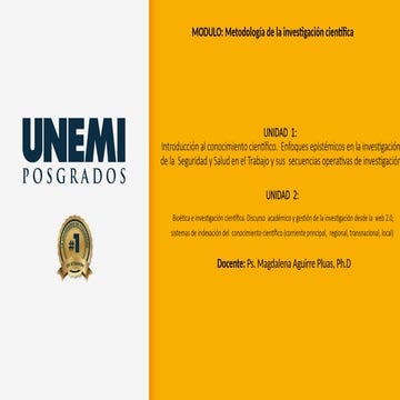 INVESTIGACIÓN CIENTÍFICA: INICIO DE LA INVESTIGACIÓN.