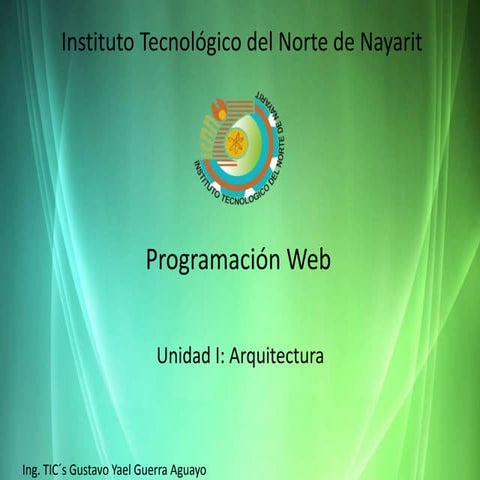 Arquitectura- Programacion WEB