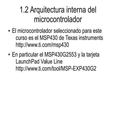 Tutorial micro MSP430 | PDF
