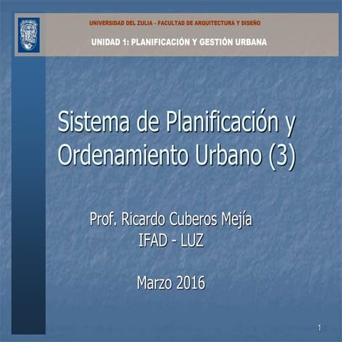 Planificación y Gestión Urbana - Unidad1 (Parte 3)