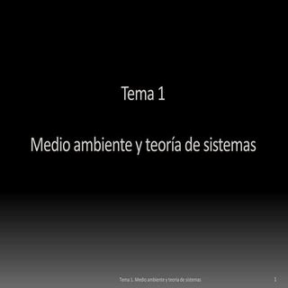 La Tierra y la teoría de sistemas