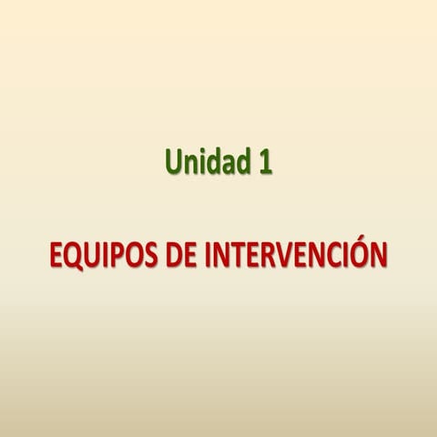 Unidad 1 (español)