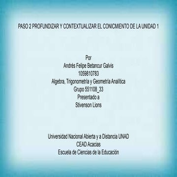 Unidad 1  LENGUAJE ALGEBRAICO Y PENSAMIENTO FUNCIONAL