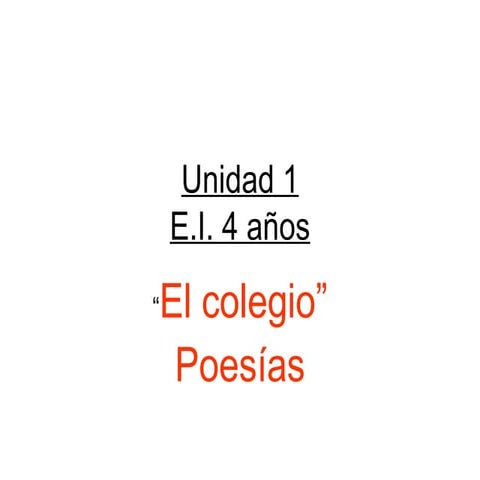 Unidad 1 poesía 2