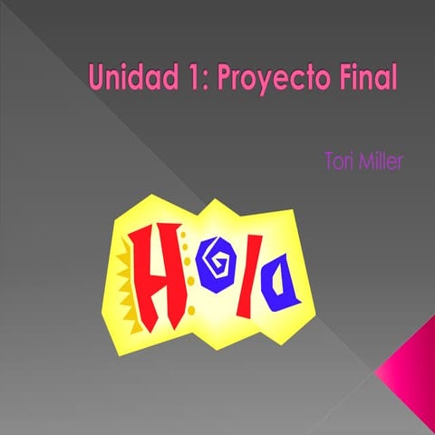 Unidad 1 proyecto final  conversación básica