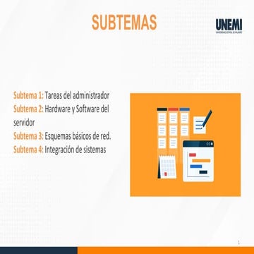 Unidad 1 Tema 2 sistemas y operaciones para unemi | PDF