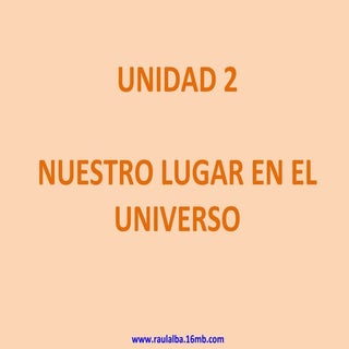 Nuestro lugar en el Universo