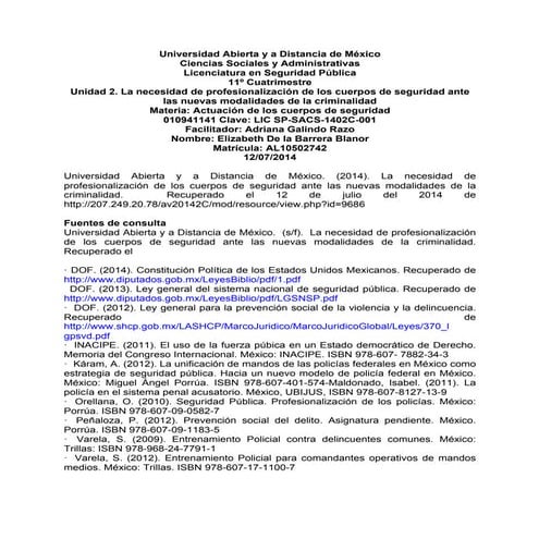 Unidad 2. la necesidad de profesionalización 