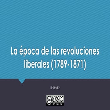 Unidad 2. La época de las revoluciones