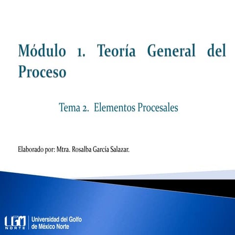 Teoria general del proceso Unidad 2