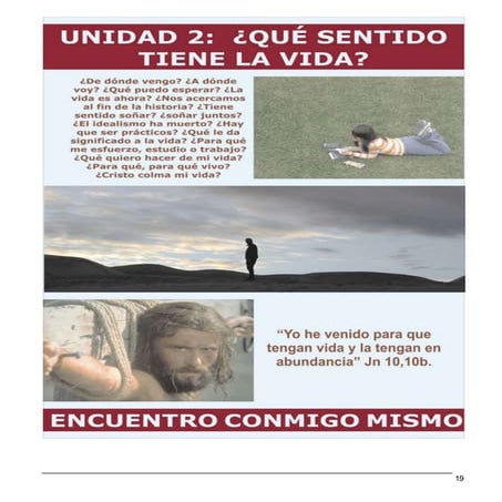 Educación de la Fe. Encuentro 4. Unidad 2