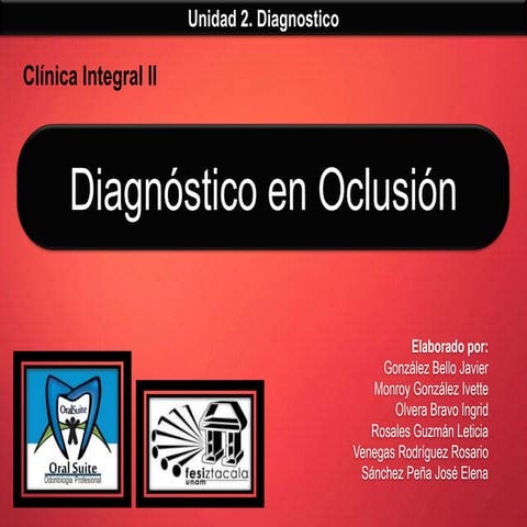 Diagnóstico en Oclusión