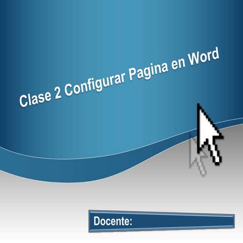 Configurar pagina en WORD.