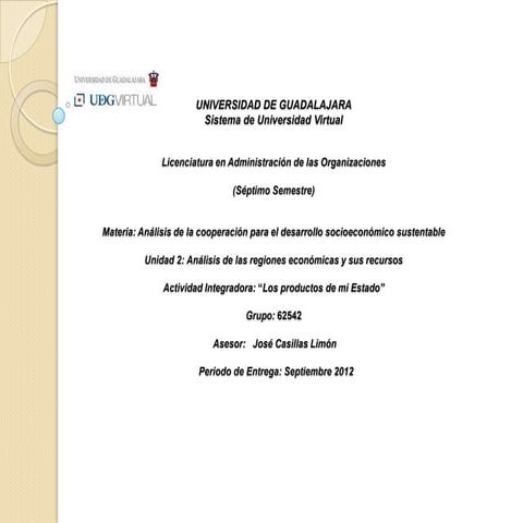 Unidad 2 actividad 1 regiones y producción en quintana roo