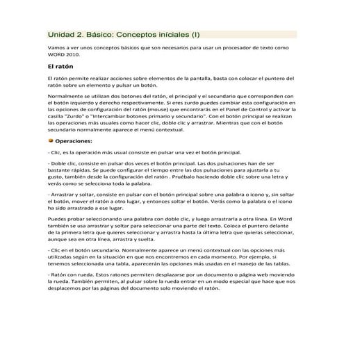 Unidad 2 basicos iniciales
