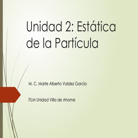 Unidad 2  estatica de la particula Equilibrio 1.pptx