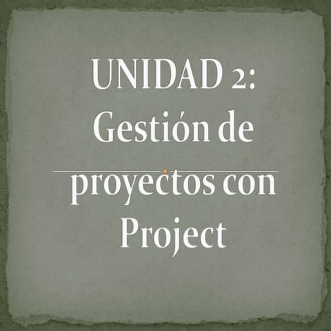 Diseño y Gestión de Proyectos | PPTX
