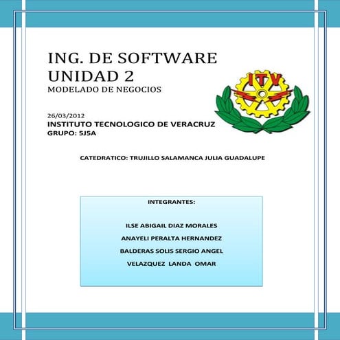 Unidad 2 modelado de negocios