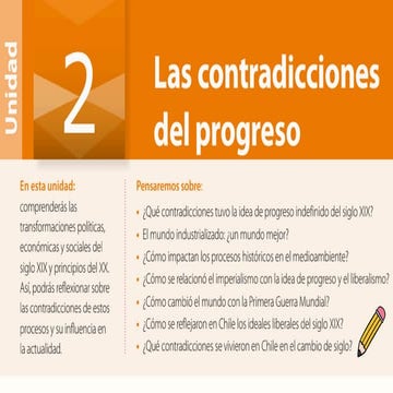 UNIDAD 2 PROGRESO, INDUSTRIALIZACIÓN Y CRISIS CONFORMACIÓN E IMPACTOS DEL NUE...