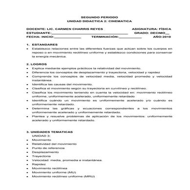 Unidad 2 segundo periodo grado 10
