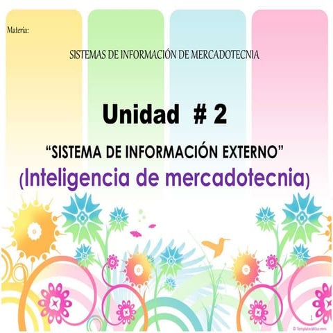 Unidad 2 Sistemas de Información de Mercadotecnia