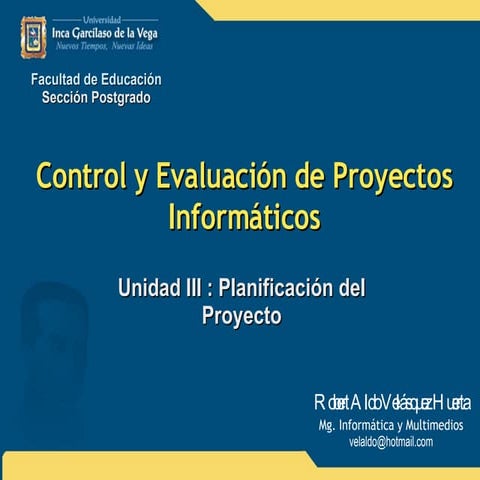 Planificacion del proyecto