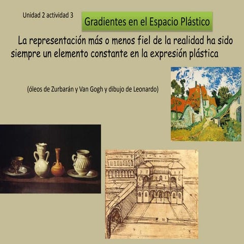 El espacio plástico - Gradientes de profundidad