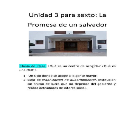 Unidad 3 para sexto. 6 a grupo gema y maría...