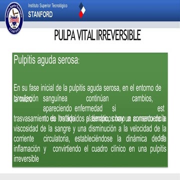 Unidad 3 pulpa vital irreversible