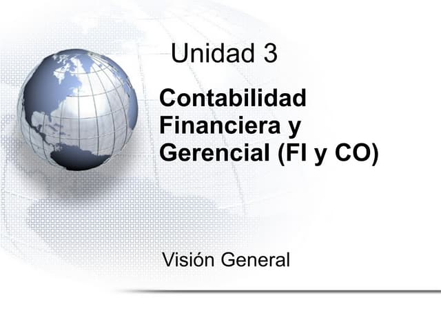 Contabilidad Financiera y Gerencial...