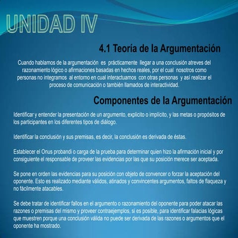 Teoría de la Argumentación