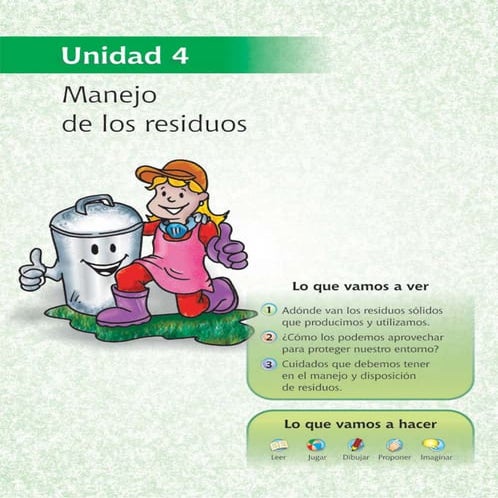 residuos sólidos para niños