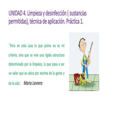 Limpieza y desinfección  (sustancias permitidas), Técnica de aplicación.