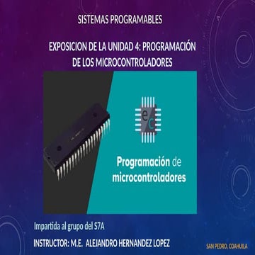 Unidad 4. Programación de Microcontroladores.pptx