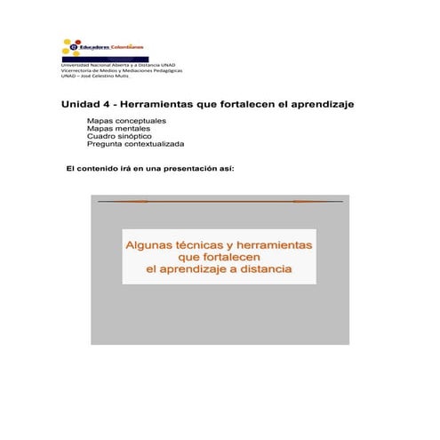 Unidad 4 docentes colombianos