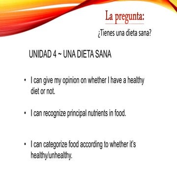 Unidad 4 grammar slides