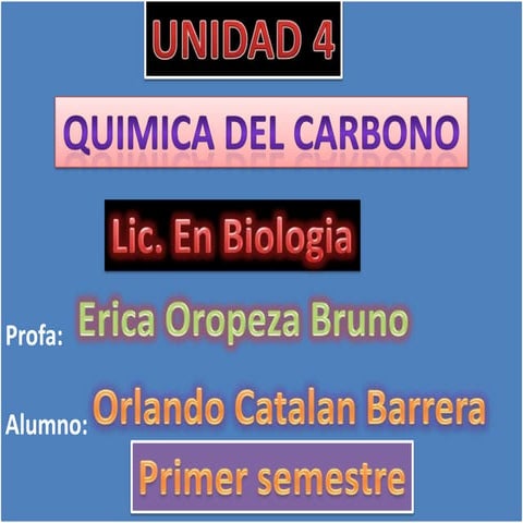 Unidad 4 quimica