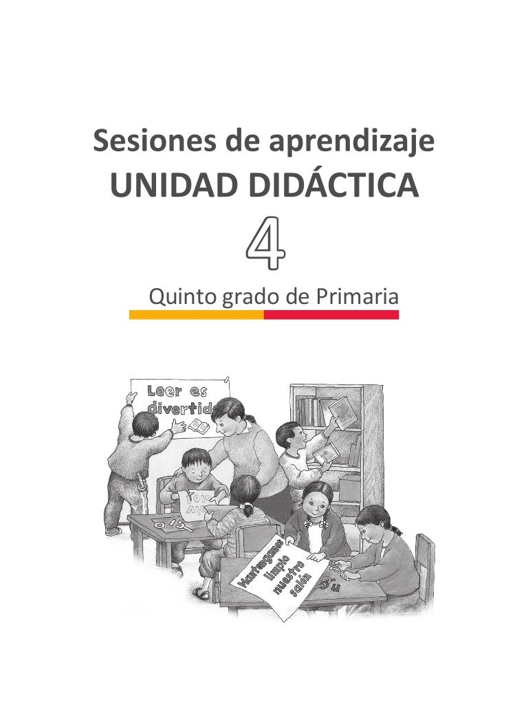 Unidad 4 sesiones Quinto Grado 2015
