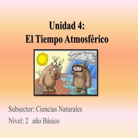 Unidad 4 tiempo atmosferico