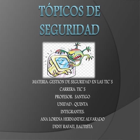 Unidad 4 tipocos de seguridad