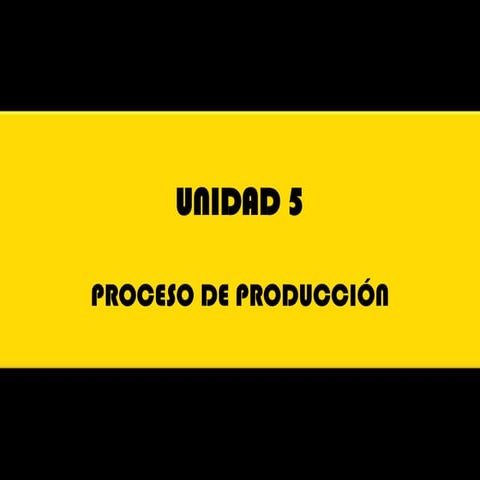 Proceso de Producción Audiovisual
