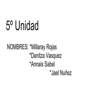 Unidad 5