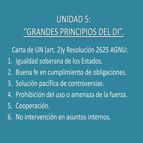 Unidad 5.1 No Uso de la Fuerza - DIP - UNSJ